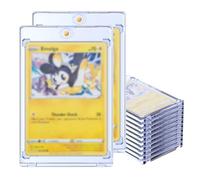 Mcbazel Lot of 10 35PT Magnetic Trading Card Holders, Estuche Protector Funda Magnéticas Transparente de Rayos Azules con Protección UV para Tarjetas Fotográficas, Magic, MTG, Poke