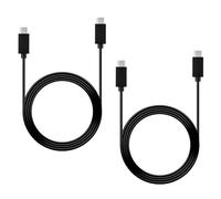Mcbazel Lote 2 Cables de Carga Tipo-C para PS5, 2M Cable de Transferencia de Datos USB-C a USB-C para PS5, Xbox, Mandos Tipo-C - Material PVC Duradero - Negro
