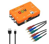 Mcbazel ODV-II - Convertidor de componentes Compuesto CVBS/S-Video/YPbPr a YPbPr con Cable AV componente para Consola de Juegos PS1/PS2/N64/GC/SFC/Retro