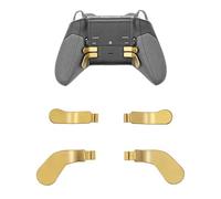 Mcbazel Paletas de Controlador de 4 Piezas para Xbox One Elite/Elite Series 2, Metal mágnetico Paletas de Acero Inoxidable Accesorios, Compatibles con Mandos Xbox One Elite y Elite Series 2 (Dorado)