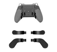 Mcbazel Paletas de Controlador de 4 Piezas para Xbox One Elite Series 2, Metal Magnético y Acero Inoxidable, Accesorios Compatibles con Mandos Xbox One (Negro)