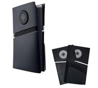 Mcbazel Placas Frontales para PS5 Pro, Cubiertas Ventiladas y Antiarañazos Compatibles con la Edición de Disco de PS5 Pro - Negro