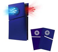 Mcbazel PS5 Slim Reemplazo de Placa Frontal Panel Lateral Duro Cubierta de Reemplazo Protectora de ABS Duradera con Accesorios de Ventilación de Refrigeración Edición Digital(No para PS5/PS5 Pro)