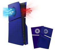 Mcbazel PS5 Slim Reemplazo de Placa Frontal Panel Lateral Duro Cubierta de Reemplazo Protectora de ABS Duradera con Accesorios de Ventilación de Refrigeración Edición Disc(No para PS5/PS5 Pro)