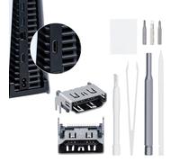 Mcbazel Puerto HDMI Conector de Carga, Recambio del Conector del Puerto HDMI con Herramientas de Instalación para PS5