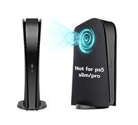 Mcbazel Reemplazo de la Carátula de la PS5, Panel de Ventilación de Refrigeración para la Consola Digital PS5, Reemplazo para la Edición Digital de PlayStation 5 - Negro((No para PS5 Slim/PS5 Pro)