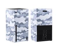 Mcbazel Smart Wraps Funda Magnética Solo para Consola Xbox Series X, Funda Protectora Magnética de Fácil Instalación para Xbox Series X, Color Gris Camuflaje