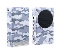 Mcbazel Smart Wraps Funda Protectora Magnética para Consola Xbox Series S, Funda Protectora con Piel Sintética de Forro Interior Suave - Camuflaje Gris