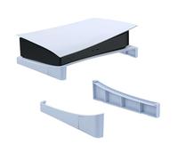 Mcbazel Soporte Horizontal Compatible con Consola PS5 DE/UHD, Soporte Base para Disco PS5 y Consola de edición Digital, con Almohadillas Antideslizantes Gery Blanco (No para PS5 Slim/PS5 Pro)