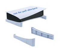 Mcbazel Soporte Horizontal Compatible con Consola PS5 DE/UHD, Soporte Base para Disco PS5 y Consola de edición Digital, con Almohadillas Antideslizantes Gery Blanco (No para PS5 Slim/PS5 Pro)