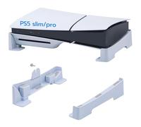 Mcbazel Soporte Horizontal Compatible con PS5 Slim/PS5 Pro DE/UHD Consola, Soporte de Base para Playstation 5 Disco y Consola de Edición Digital