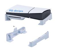 Mcbazel Soporte Horizontal Compatible con PS5 Slim/PS5 Pro DE/UHD Consola, Soporte de Base para Playstation 5 Disco y Consola de Edición Digital