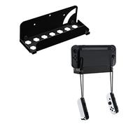 Mcbazel Soporte NS Switch/Switch OLED Pared Base Pared con Juego de Tornillos y Destornillador -Negro，No Compatible Switch 2