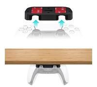 Mcbazel Soporte para Mandos PS5/PS4 Bajo Escritorio, Material ABS Resistente, Negro