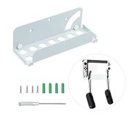 Mcbazel Soporte pared NS Switch/Switch OLED Pared Base Pared NS Switch/Switch oled con juego de tornillos y destornillador-Blanco,No compatible Switch 2
