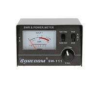 Mcbazel Surecom SW-111 Medidor Analógico para Radios CB: SWR y Potencia, 10W/100W, 27-30 MHz, Compacto y Fácil de Usar