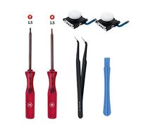 Mcbazel Switch Repuesto del Joystick Analógico 3D Joycon con Kit de Herramientas de reparación para NS Switch/Switch OLED Joy-con/Switch Lite -blanco - No para Switch 2