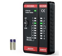 Mcbazel Tester para Cables de Red RJ11 RJ45, Comprobador de Cable de LAN, Comprobador de Cable Telefónico, Cable de Conexión para CAT6A, CAT6, CAT5E, CAT5