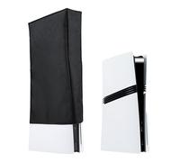 Mcbazel Vertical Funda Antipolvo para PS5 Pro,Consola Juegos Funda Vertical Protectora de Tela Oxford de Nylon con Recorte para Playstation 5 Pro Disco y Digital Consola - Negra