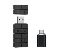Mcbazel Wireless 8 bit USB Adapter 2 with OTG Adapter Accessory Compatible with Nintendo Switch 2/OLED Switch/NS Switch/PS5/PS4/PC/Raspberry Pi