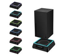 Mcbazel Xbox Series X Soporte de refrigeración con luz RGB/ Función de refrigeración ajustable/ Indicador LED / Puertos USB 3.0 /USB 2.0