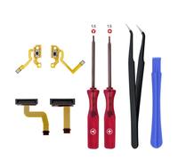 Mcbazel ZL ZR Button Flex Cable, Connecteur du Port de Charge de Remplacement, Cinta de Botón Key de Reemplazo con Jeu de Tournevis para Joy-Con Nintendo Switch 2
