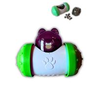 McBe Pets Juguete para Perros Interactivo con Ruedas - Dispensador de Premios Que Estimula Mente y Olfato - Alimentación Lenta - para Perros de Todas Las Edades y Tamaños