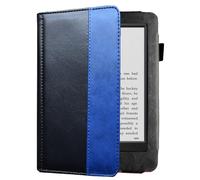 MCBEAN Funda para Kindle Touch D01200 de 6 Pulgadas (Modelo Antiguo 2012 2011), Funda Protectora de Cuero PU magnético (Color : Blackblue)