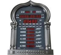 McbeAn Reloj De Oración LED, Reloj Digital Azan, con 5 Tiempos De Oración Modificados Y Despertador Especial, Despertador/Temperatura, para El Hogar/Oficina