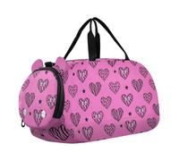 Mcbling Heart Star - Bolsa de lona para niños y niñas