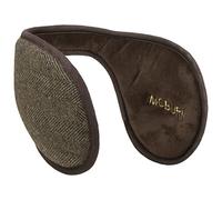 McBURN Herringbone Earband Mujer/Hombre - orejeras espiga con forro Invierno otoño/invierno - talla única marrón