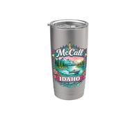 McCall, Idaho, EE. UU., Payette Lake, divertido y novedoso recuerdo de verano Vaso térmico de acero inoxidable de doble pared