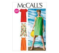 McCall Pattern Company M6739 Plantilla de costura para vestidos de se ora, talla F5 (16-18-20-22-24)