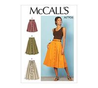 McCall Pattern Company McCall's Falda plisada para mujer, tallas 14-22