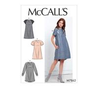 McCall Pattern McCall's Women's Short and Long Sleeve Dress Sizes 6-1