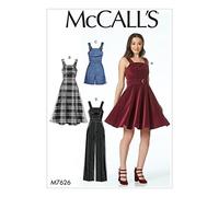 MCCALL 's Patterns 7626 AX5, de Costura para Vestidos, cinturón, Pelele y Mono, Multicolor