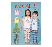 MCCALL 's Patterns 7678 OS, niño/niños/niñas Tops y Pantalones, Tallas 2 - 8, Tejido, Multi/Colour, 17 x 0,5 x 0,07 cm
