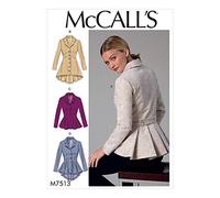 MCCALL 's Patterns MCCALL' s Pattern 7513 E5, de Costura para Chaquetas, tamaños 14 - 22, Multi Color