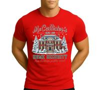 McCallisters Home Security | Kevin - Camiseta de Navidad para hombre, rojo, L
