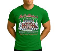 McCallisters Home Security | Kevin - Camiseta de Navidad para hombre, verde, XXL