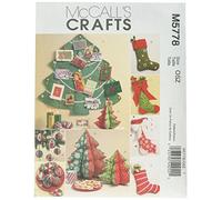 McCall's 5778 - Patrón de Costura para Confeccionar Elementos Decorativos navideños (Varios Modelos) [en inglés y alemán]