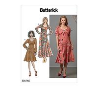McCall's B6586, Butterick, patrón de costura, plantilla, papel, blanco, 14-16-18-20-22