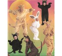 McCall's M6106 Patrones de costura para disfraz de oso, leσn, conejo, canguro y gato, talla M