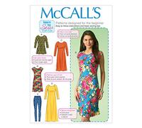 McCall's M7122-ZZ0 Pattern 7122, Túnica para Mujer, Vestidos y Leggings, Tallas (16-18) (20-22) (24-26), Algodón, Multicolor, Size ZZ (LRG-XLG-XXL)