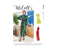 McCall's M8141A5 6-8-10-12-14 Vestido de Mujer, Papel, Blanco