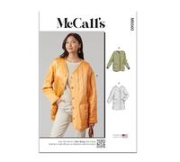 MCCALLS M8560H5 - Patrón de costura para chaqueta de mujer con mangas y variaciones de longitud H5 (6-8-10-12-14)