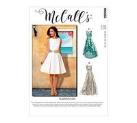 McCall's McCalls Pattern M8060E5 Misses' Pleated-Skirt Dresses E5 (14-16-18-20-22) M8060E5-Vestido Plisado para Mujer, Papel, Varios