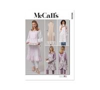 McCall's Patrón de costura M8598A para delantales de mujer A (XS-S-M-L-XL)