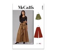 McCall's Patrón de costura para pantalones cortos y pantalones plisados M8631