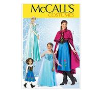 McCall's Patrones de Vestidos para niños, Gasa Georgette, Blanco, Kids [(3-4) - (5-6) - (7-8) - (10-12) - (14)]